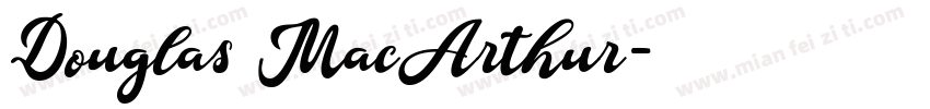 Douglas MacArthur字体转换